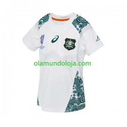 Camisola Rugby Austrália Homem Equipamento Segundo RWC 2023 Manga Curta